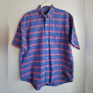Gant plaid oxford button down men Large shirt